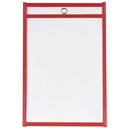 Bsc Preferred 6 x 9'' Red Job Ticket Holders, 25PK BUY04000949